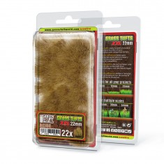 Grass Tufts XXL - 22mm Self-Adhesive - Beige for Diorama Scenery (22pcs)