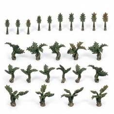 1/48-1/35 Resin Xanadu Plants for Dioramas (3D Printed)