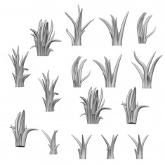 1/48-1/35 Resin Tall Grass for Dioramas (3D Printed)