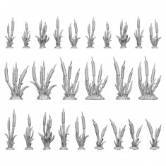 1/48-1/35 Resin Cattails Plants for Dioramas