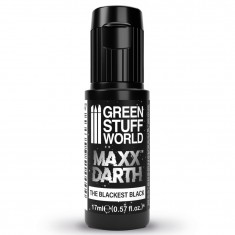 Maxx Darth Black Acrylic Paint for Miniature Painting (17ml)