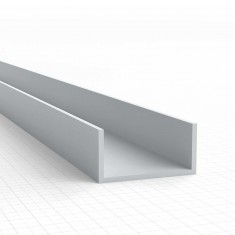 ABS Plasticard U-Profile - 10x5mm for Model Making (250mm Long)