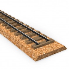 H0 Cork Roadbed for Model Making