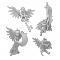 1/48 Resin Cherubs 40K - Angel Cherubs (4pcs, 3D Printed)