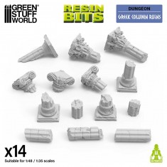 1/48 - 1/35 Greek Column Ruins (14pcs)
