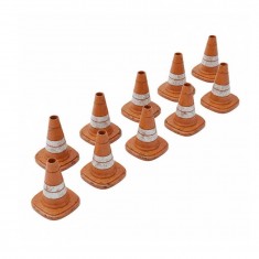 1/48 Resin Traffic Cones for Dioramas (10pcs)