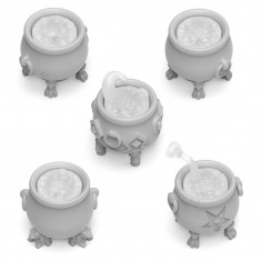 1/48 Resin Magic Cauldrons for 3mm LEDs for Dioramas (5pcs)