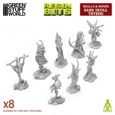 1/48 - 1/35 Dark Skull Totems (8pcs)