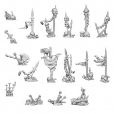 1/48 Resin Battle Skeleton Bones for Dioramas