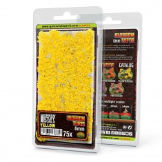 Self-Adhesive Blossom Tufts- 6mm - Yellow Flowers for Diorama Scenery (75pcs)