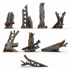 1/48-1/35 Resin Industrial Metal Beams