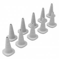 1/35 Resin Traffic Cones for Dioramas (10pcs)