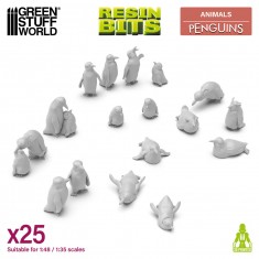 1/48 - 1/35 Penguins (25pcs)