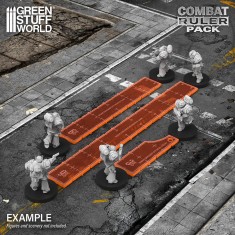 3-6-9 Combat Ruler Pack (Fluor Orange)