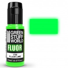 UV-Reactive Fluorescent Acrylic Model Paint - Lime Green (17ml)