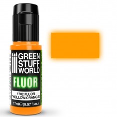 UV-Reactive Fluorescent Acrylic Model Paint - Yellow-Orange (17ml)