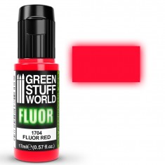 UV-Reactive Fluorescent Acrylic Model Paint - Red (17ml)