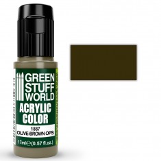 Maxx Formula Matt Acrylic Model Paint - Olive-Brown Ops (17ml)