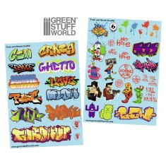 Train and Graffiti Mix Decals (2 A5 Sheets)