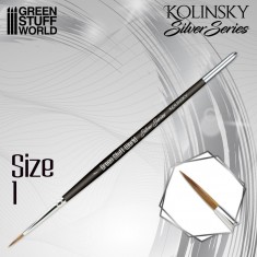 Silver Series Kolinsky Brush - Size 1