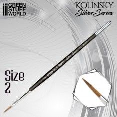 Silver Series Kolinsky Brush - Size 2