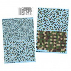 Hex Forest Camo Decals (2 A5 Sheets)
