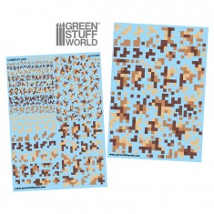 Digital Desert Camo Decals (2 A5 Sheets)