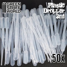 50pcs Long Droppers with Suction Bulb