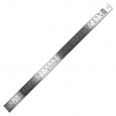 Double-Sided Stainless Steel Hobby Ruler with Metric and Inch Markings (30cm)