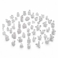 Clear Prismatic Quartz Crystals for Dioramas and Scenery