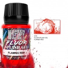 Acrylic Splash Gel - Flaming Red for Models and Dioramas (30ml)