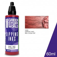 Semi-Transparent Dipping Ink Acrylic Miniature Paint - Red Cloak Dip (60ml)