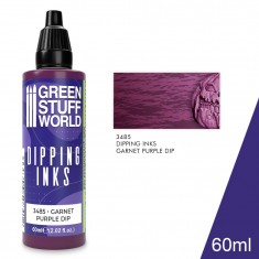 Semi-Transparent Dipping Ink Acrylic Miniature Paint - Garnet Purple Dip (60ml)