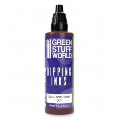 Semi-Transparent Dipping Ink Acrylic Miniature Paint - Goth Skin Dip (60ml)