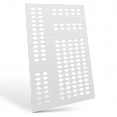 Flexible Airbrush Masking Stencils - Harlequin M (9x5mm)