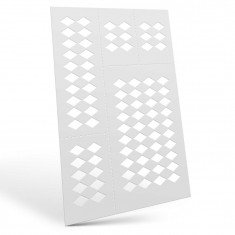 Flexible Airbrush Masking Stencils - Harlequin L (11x7mm)