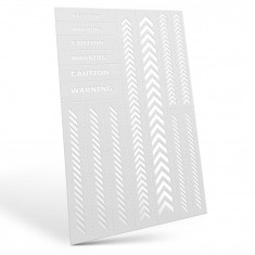 Flexible Airbrush Masking Stencils - Caution Strips (5mm Approx.)