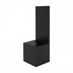 Straight Backdrop Plinths Black (5 x 5 x 5cm)