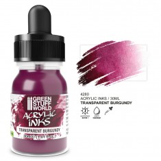 Transparent Acrylic Ink - Burgundy for Miniature Painting (30ml)