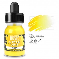 Acrylic Ink Opaque - Yellow for Miniature Painting (30ml)