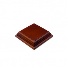Square Wood Display Bases Hazelnut (4 x 4cm)