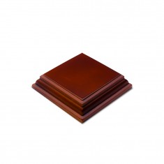Square Wood Display Bases Hazelnut (5 x 5cm)