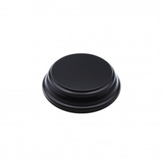 Round Wood Display Bases Black (5cm)