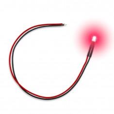 Red Flickering LED Lights (3mm, 10pcs)