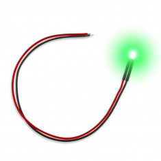 Green Flickering LED Lights (3mm, 10pcs)