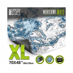 Wargaming Neoprene Mat 4x6' Blizzard Hollows (120x180cm)