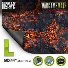 Wargaming Neoprene Mat 44x60" Flamecoil Path (112x152cm)
