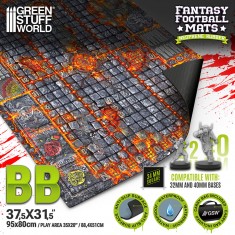 Fantasy Football Neoprene Mat - Hellcore Pitch (80x95cm)