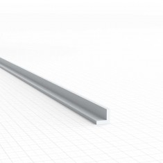 ABS Plasticard - Profile Angle-L 2mm for Model Making (10pcs, 250mm Long)
