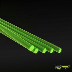 Acrylic Rods - Round 1.6mm Fluor Green (5pcs)